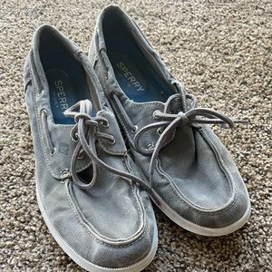 Mens Grey Sperry Shoes Size 11M